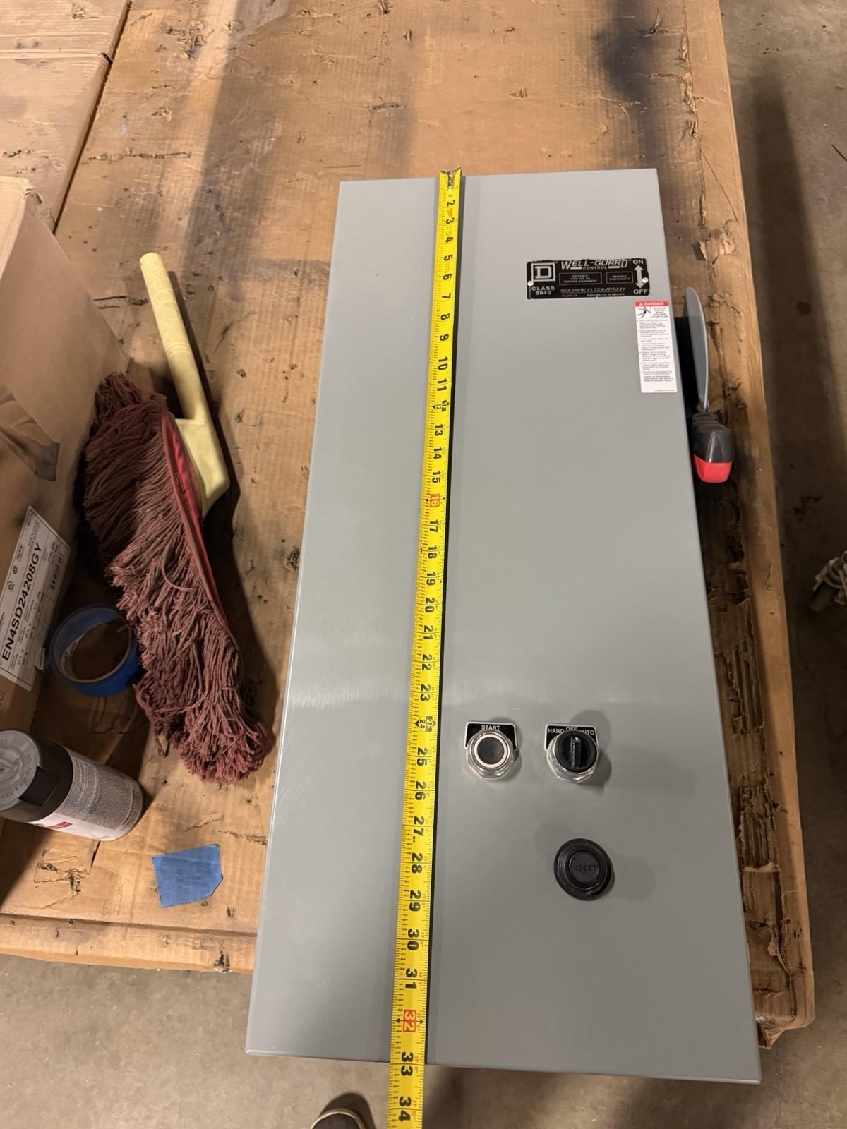 Pump Panel, NEMA Type S, Well Guard, Size 1, 27A, 10HP, 5kA SSCR, 30A fuse clip, Motor Logic SSOLR, 440/480VAC 50/60Hz coil, NEMA 3R