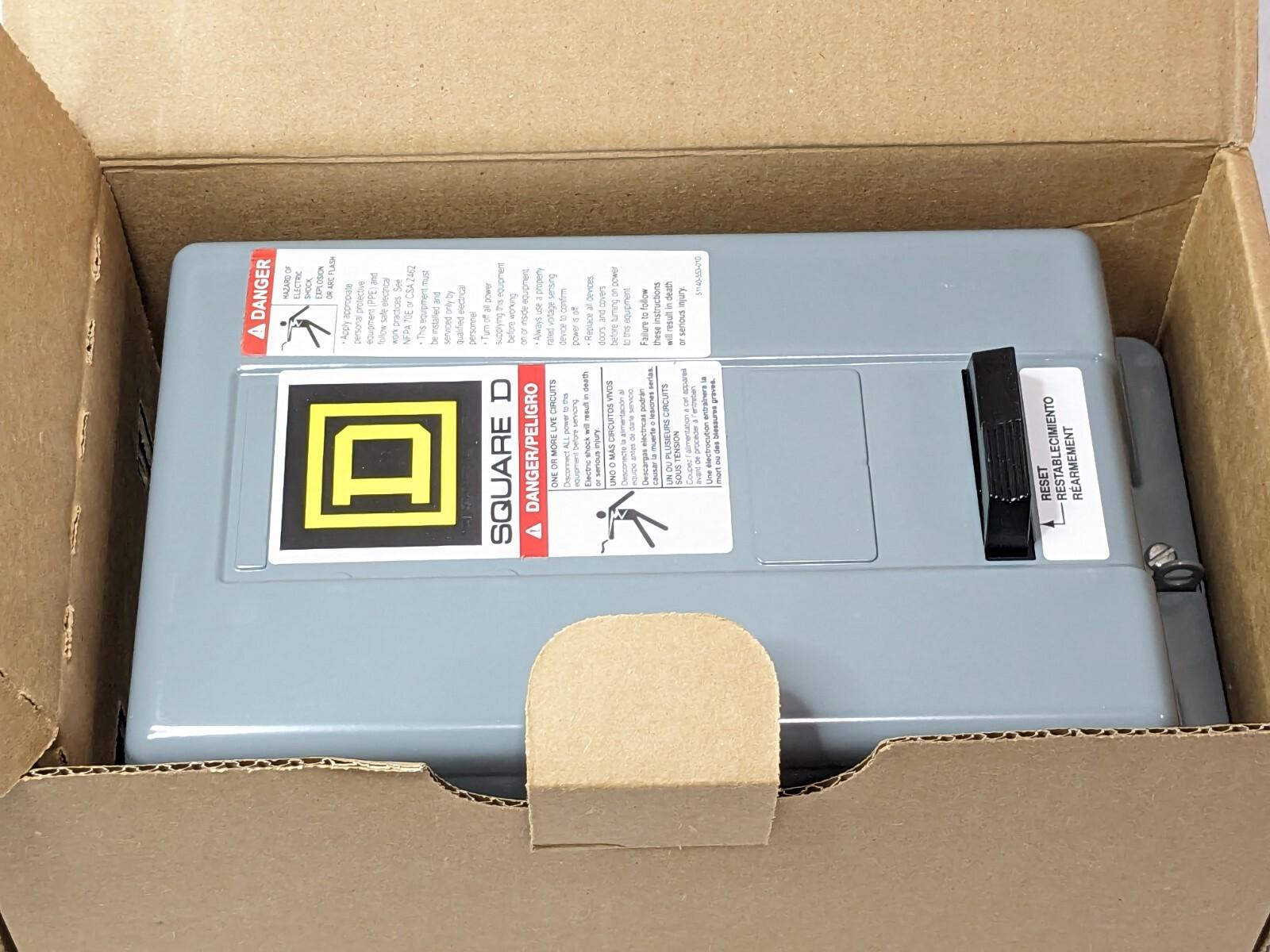 NEMA motor starter, Type S, nonreversing, Size 0, 18A, 2HP at 230VAC, 5kA SCCR, 1 phase, 2 pole, melting alloy, 120VAC coil, NEMA 1