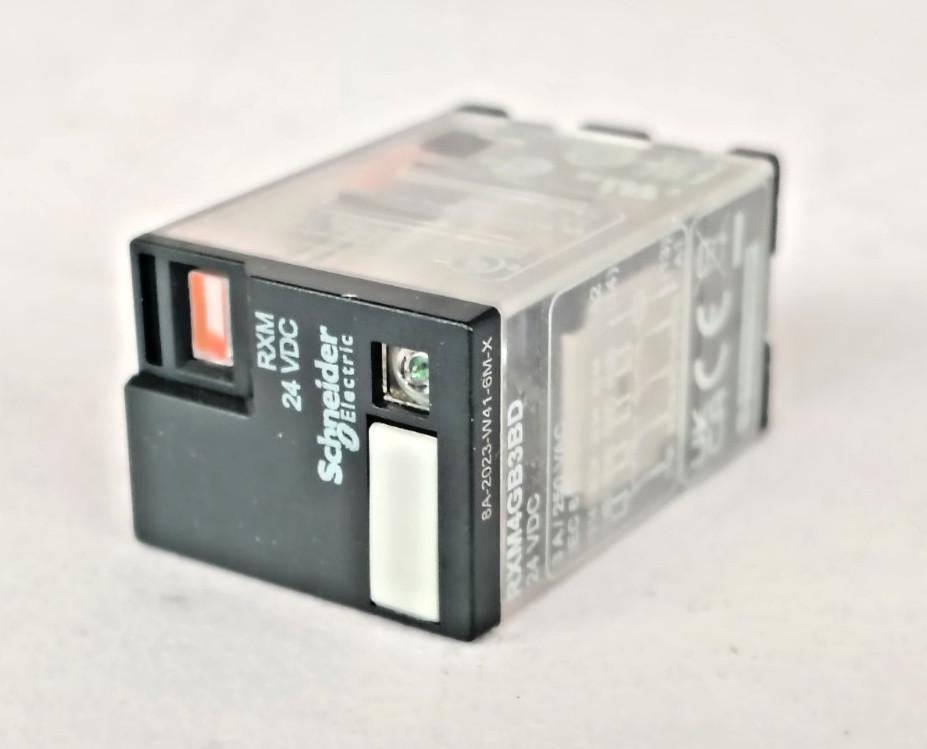 Harmony, Miniature plug-in relay, 3 A, 4 CO, with LED, 24 V DC