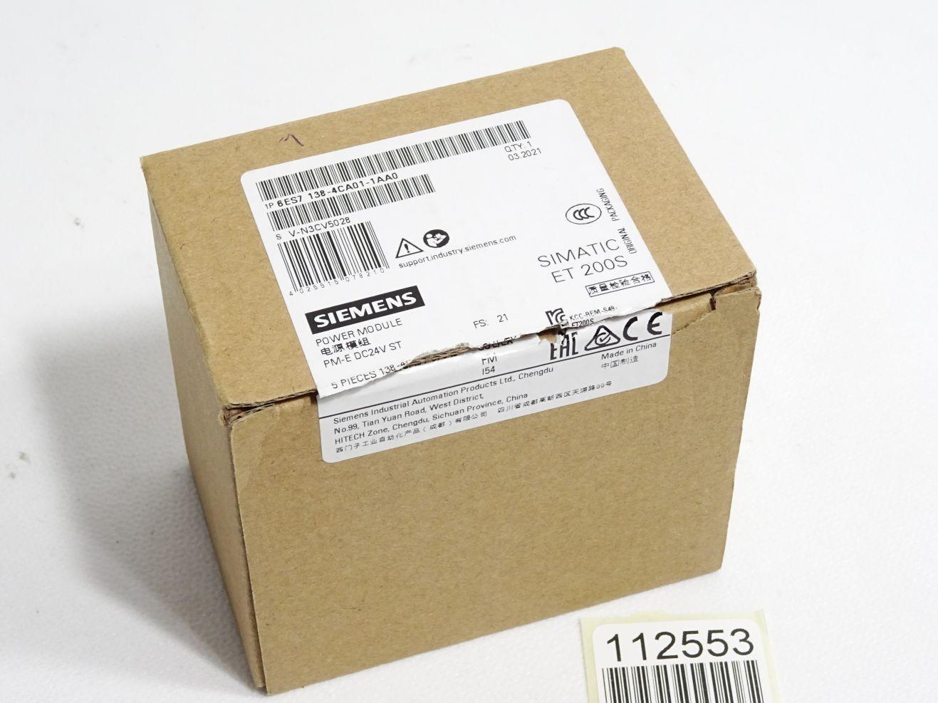 Siemens SIMATIC DP Power Modules PM-E for ET 200S