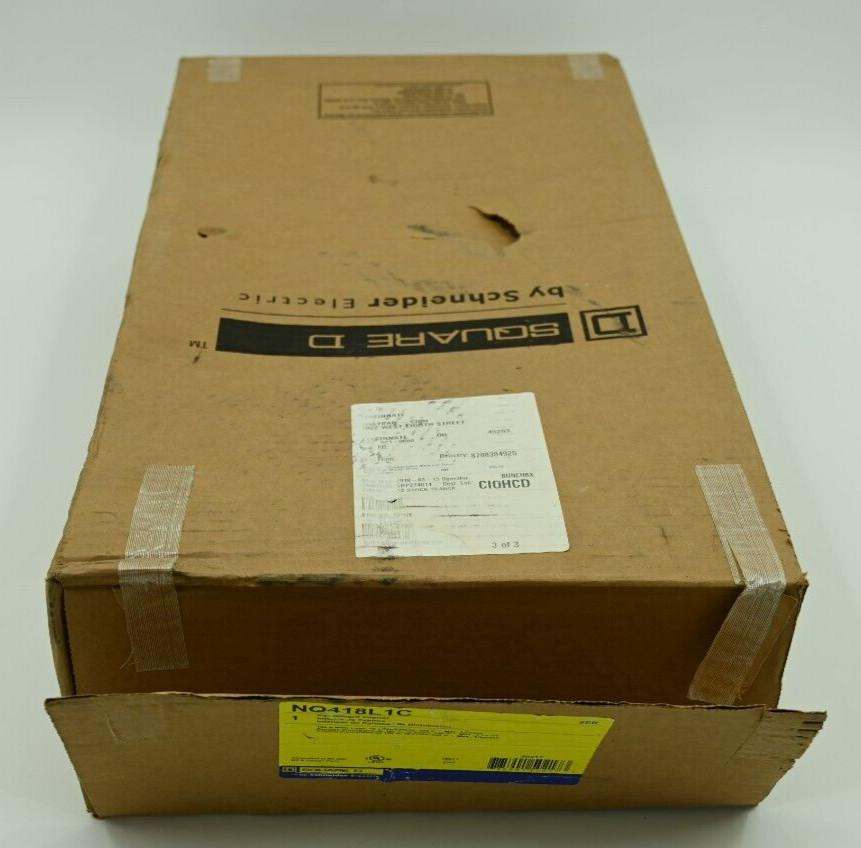 Panelboard interior, NQ, main lugs, 100A, Cu bus, 18 pole spaces, 3 phase, 4 wire, 240VAC, 48VDC