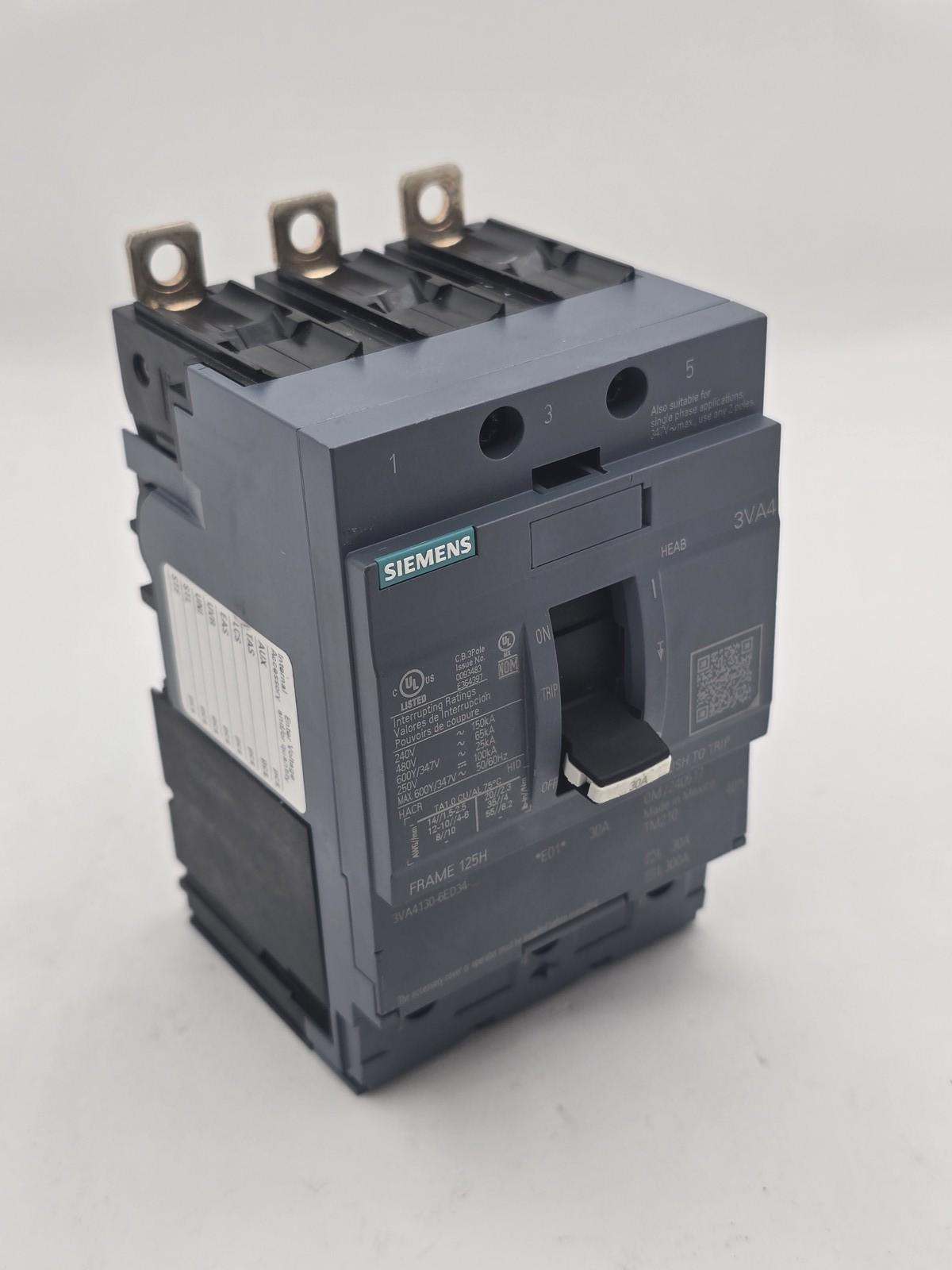 BRKR 3VA41 3P 30A 65KA FTFM LD LUG