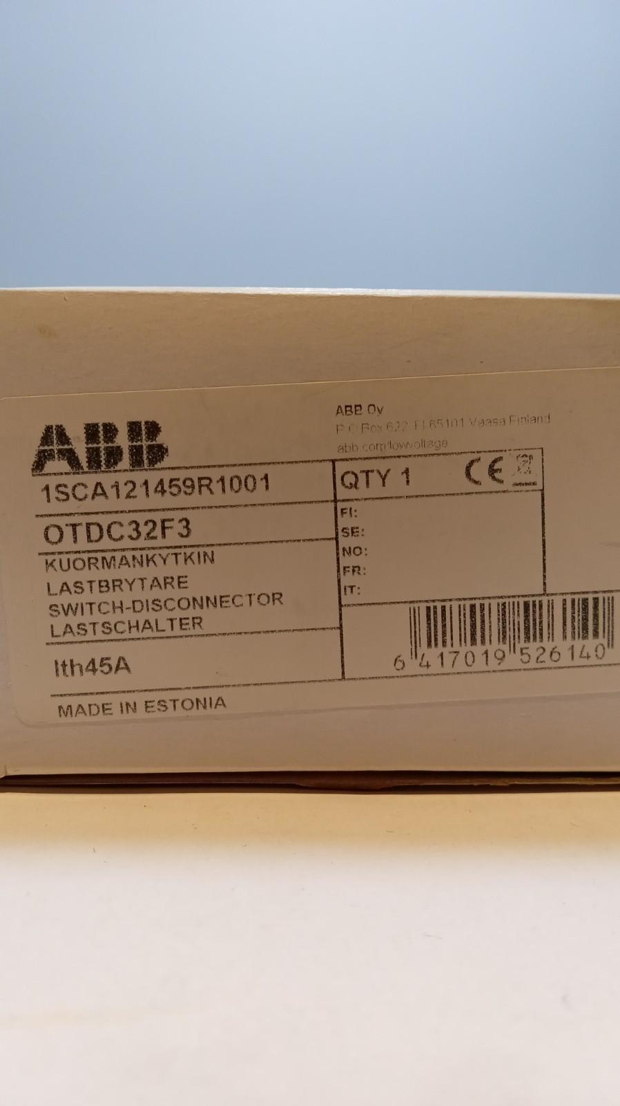 3 POLE 32 AMP DISCONNECTOR SWITCH
