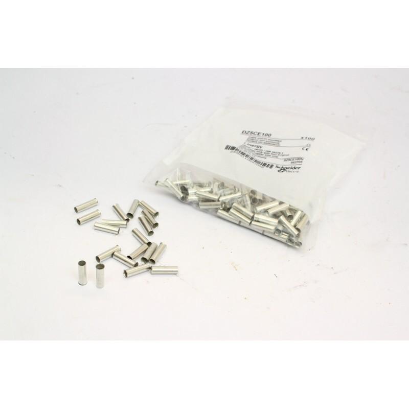 Cable ends, Linergy TR cable ends, single conductor, 10mm², for un-insulated cable, medium size, 10 sets of 100
