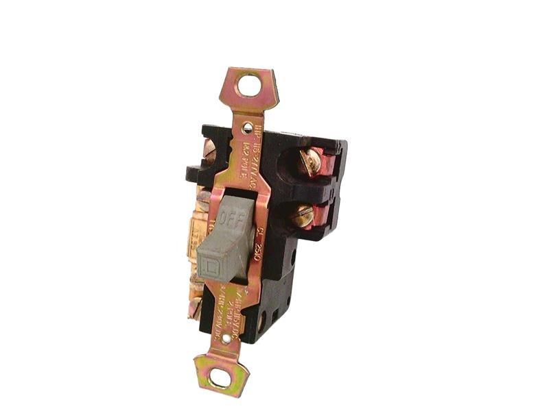 Manual Starter, fractional horsepower, 16A, 2 poles, 1 HP at 277 VAC, toggle operated, no indicator, open style