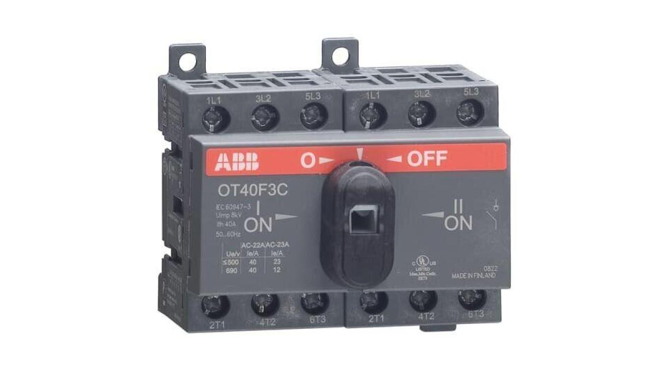 3P 40A UL508 MANUAL XFER SW
