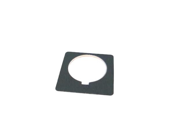 Harmony 9001K, Harmony 9001SK, blank legend, 30mm, plastic, black with white letters, 44,5mm square