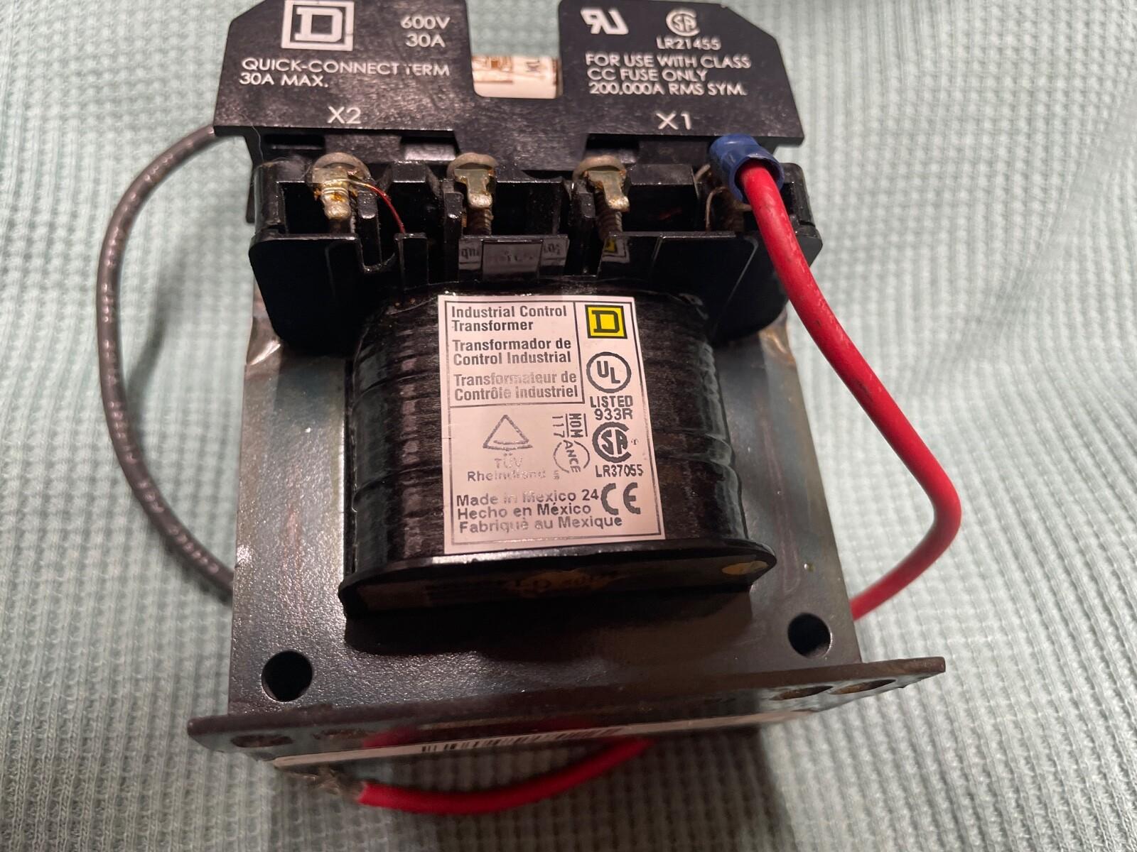 Industrial control transformer, Type TF, 1 phase, 50VA, 240x480V primary, 120V secondary, 50/60Hz