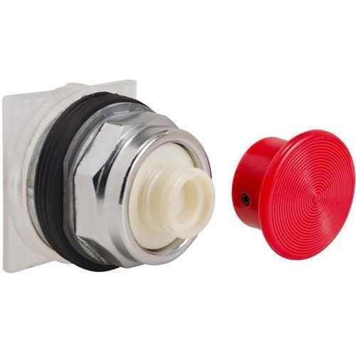 Head for spring return push button, Harmony 9001K, metal, mushroom 35mm, red, 30mm