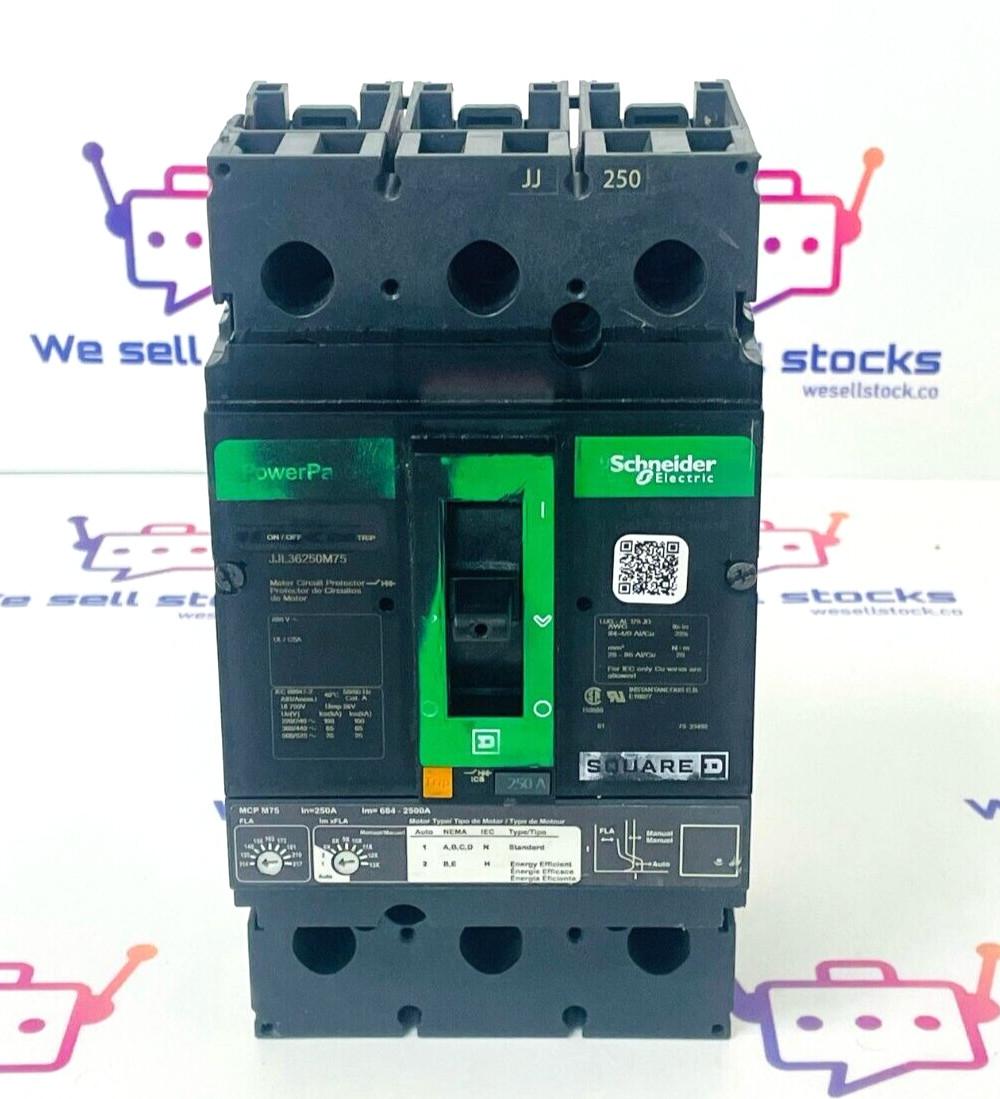Circuit breaker, PowerPacT J, 250A, 3 pole, 600VAC, 25kA, lugs, thermal magnetic, 80%