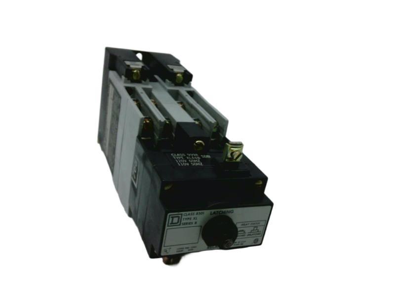 NEMA Control Relay, Type X, latching, 10A resistive at 600 VAC, 8 normally open contacts, 110/120 VAC 50/60 Hz coil