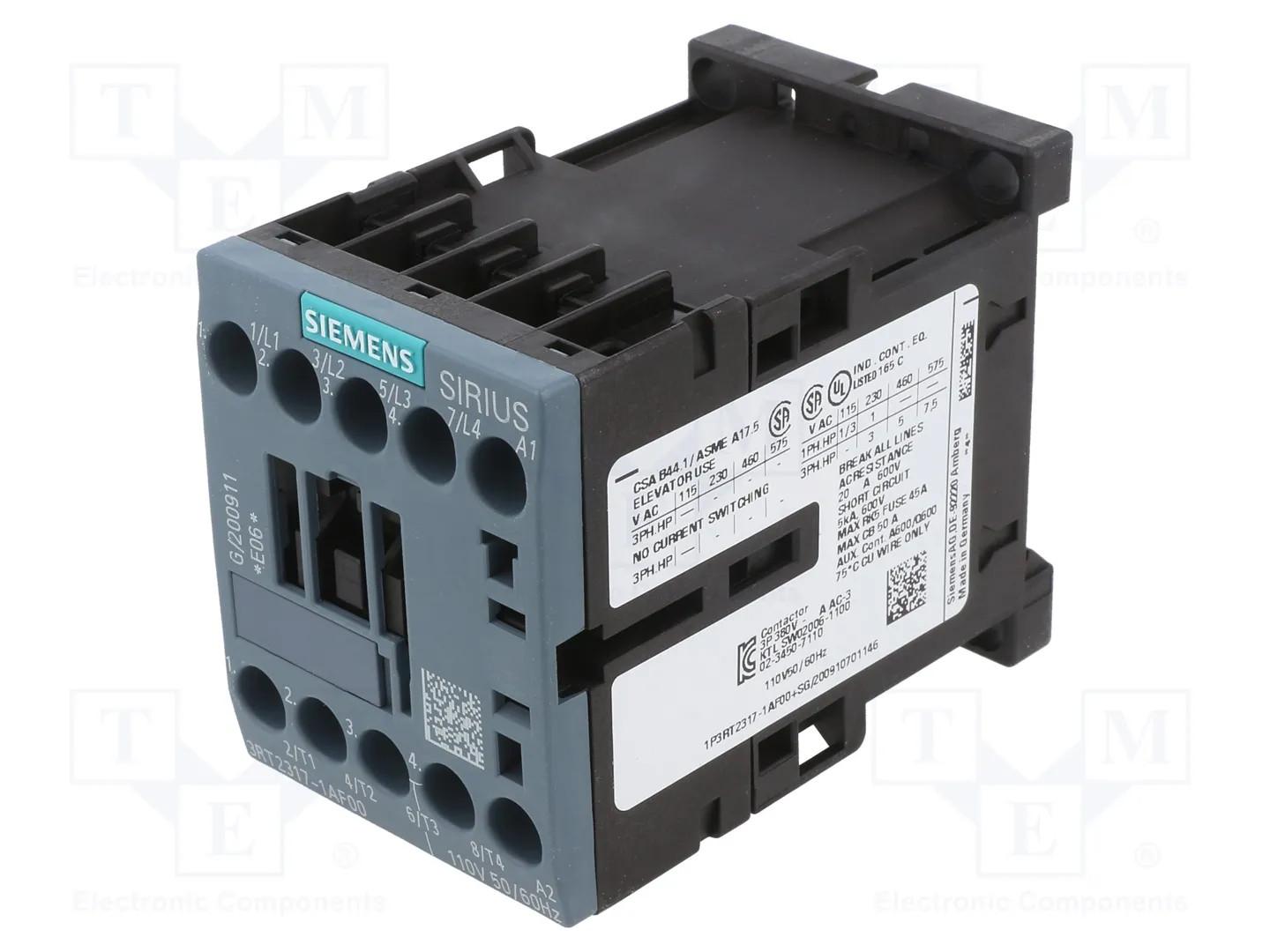CONTACTOR RES S00 20A 110VAC 4NO SCRW