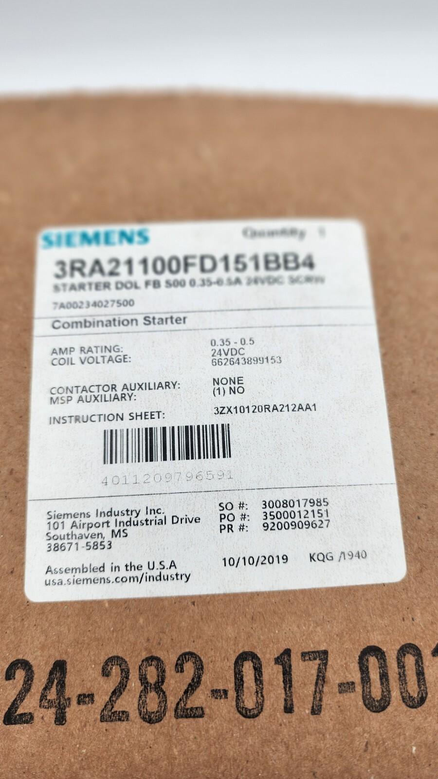 STARTER DOL FB S00 0.35-0.5A 24VDC SCRW