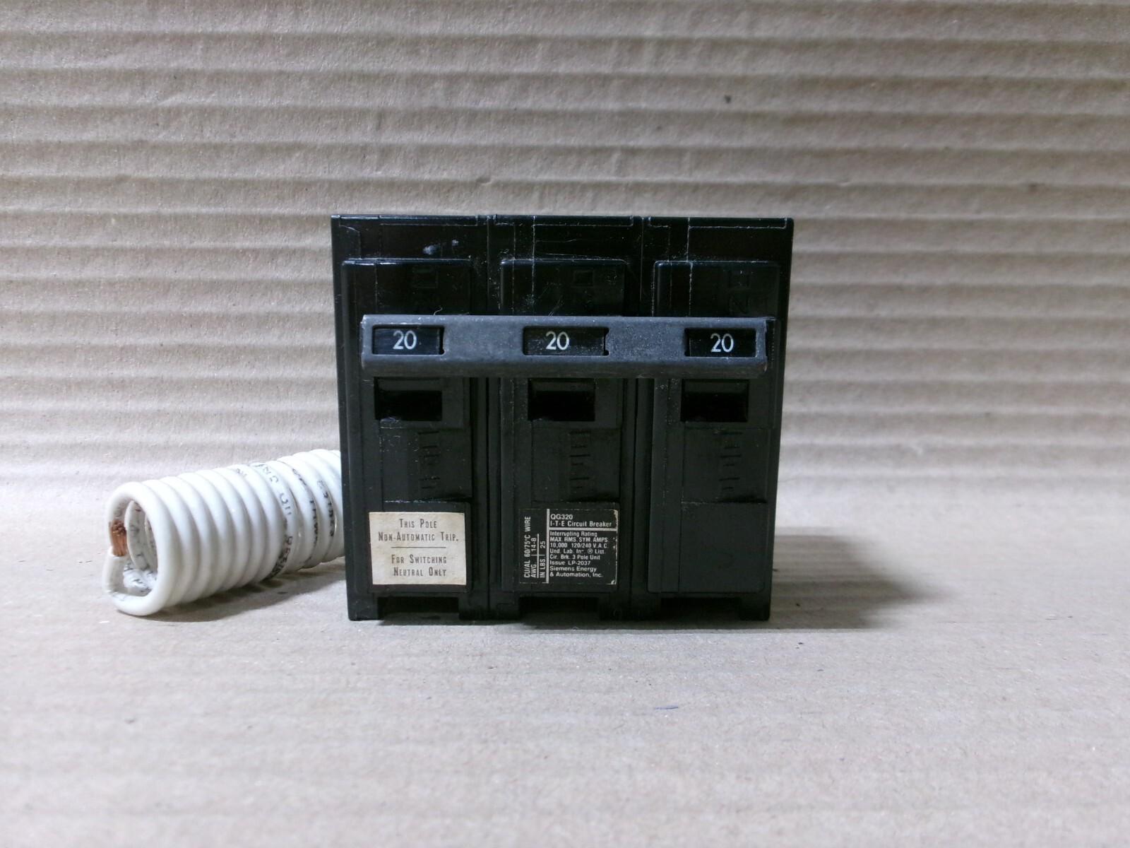 BREAKER 20A 3WIRE 120/240V QG SWTCH NTRL