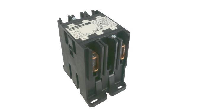 Contactor, Definite Purpose, 50A, 2 pole, 10HP at 230VAC, 1 phase, 110/120VAC 50/60Hz coil, open
