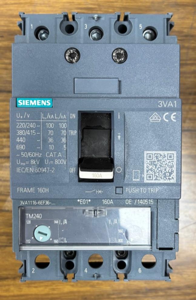 BRKR 3VA11 3P 160A 70KA ATAM BOX