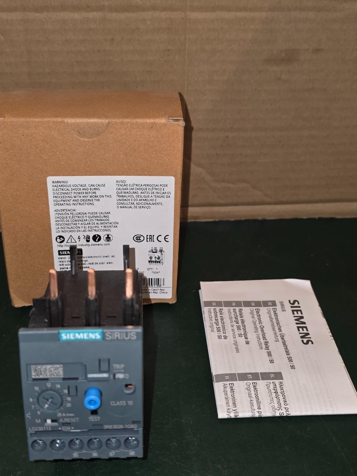 OVERLOAD S.S. CL10 S0 6-25A SCREW