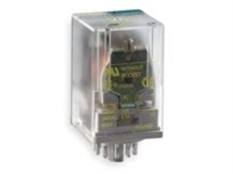 Plug in relay, Type KP, tubular, 1 HP at 277 VAC, 10A resistive at 120 VAC, 11 pin, 3PDT, 3 NO, 3 NC, 120 VAC coil