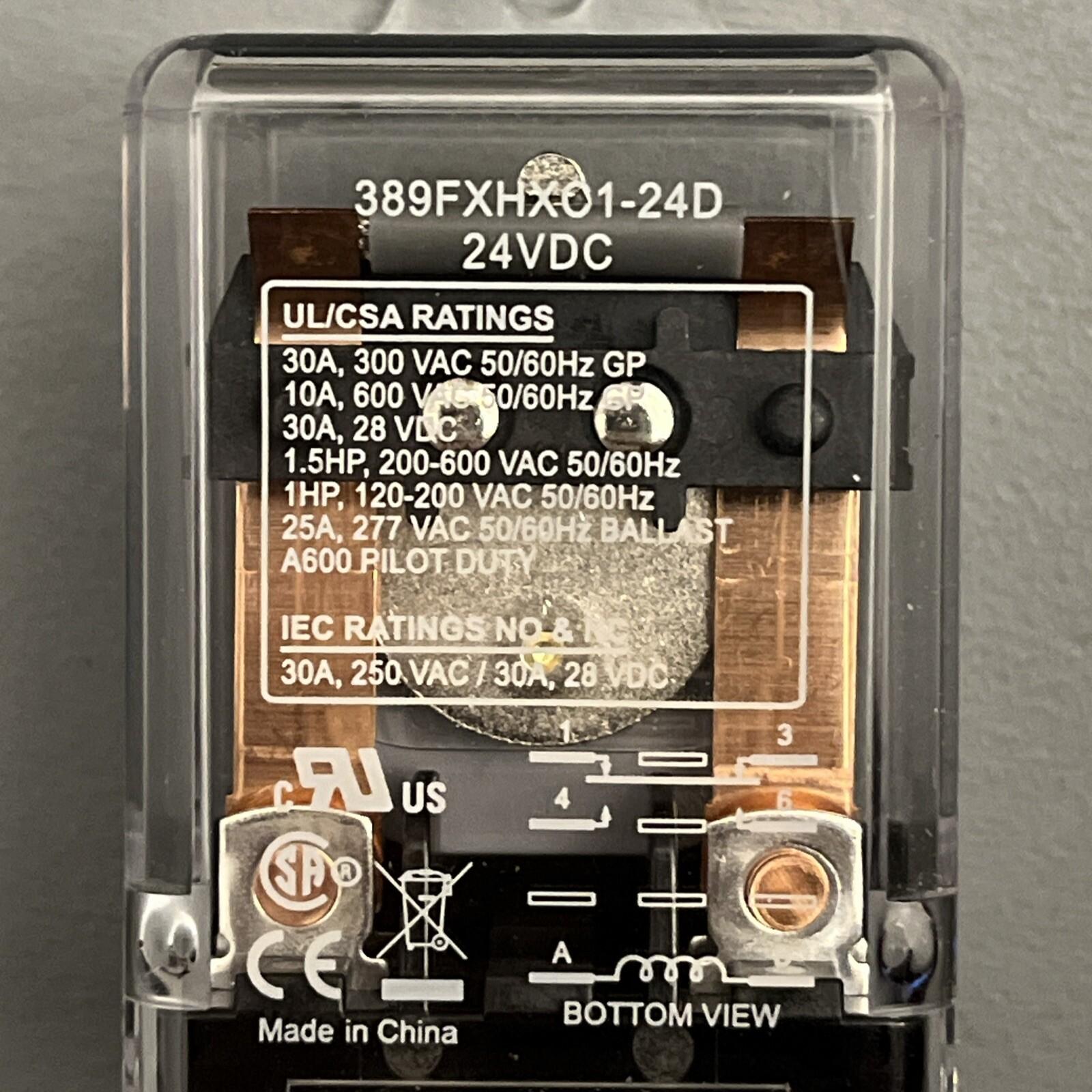 Power relay, SE Relays, SPDT-DM-DB, 30A, 24 VDC, side flange cover