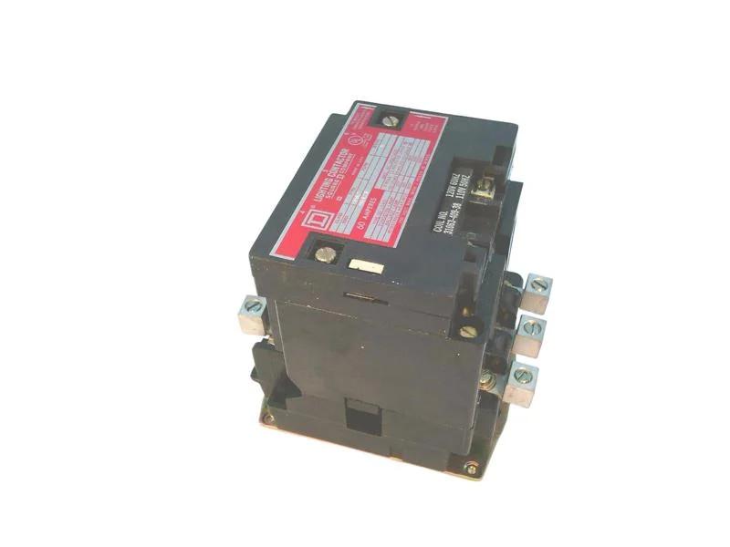 Contactor, Type S, multipole lighting, electrically held, 60A, 3 pole, 110/120VAC 50/60Hz coil, open style