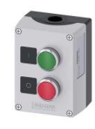 ENC METAL, 2-PUSHBUTTONS, GREEN, RED