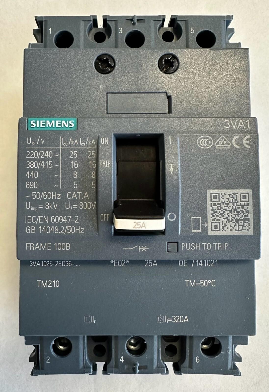 BRKR 3VA10 3P 25A 16KA FTFM BOX