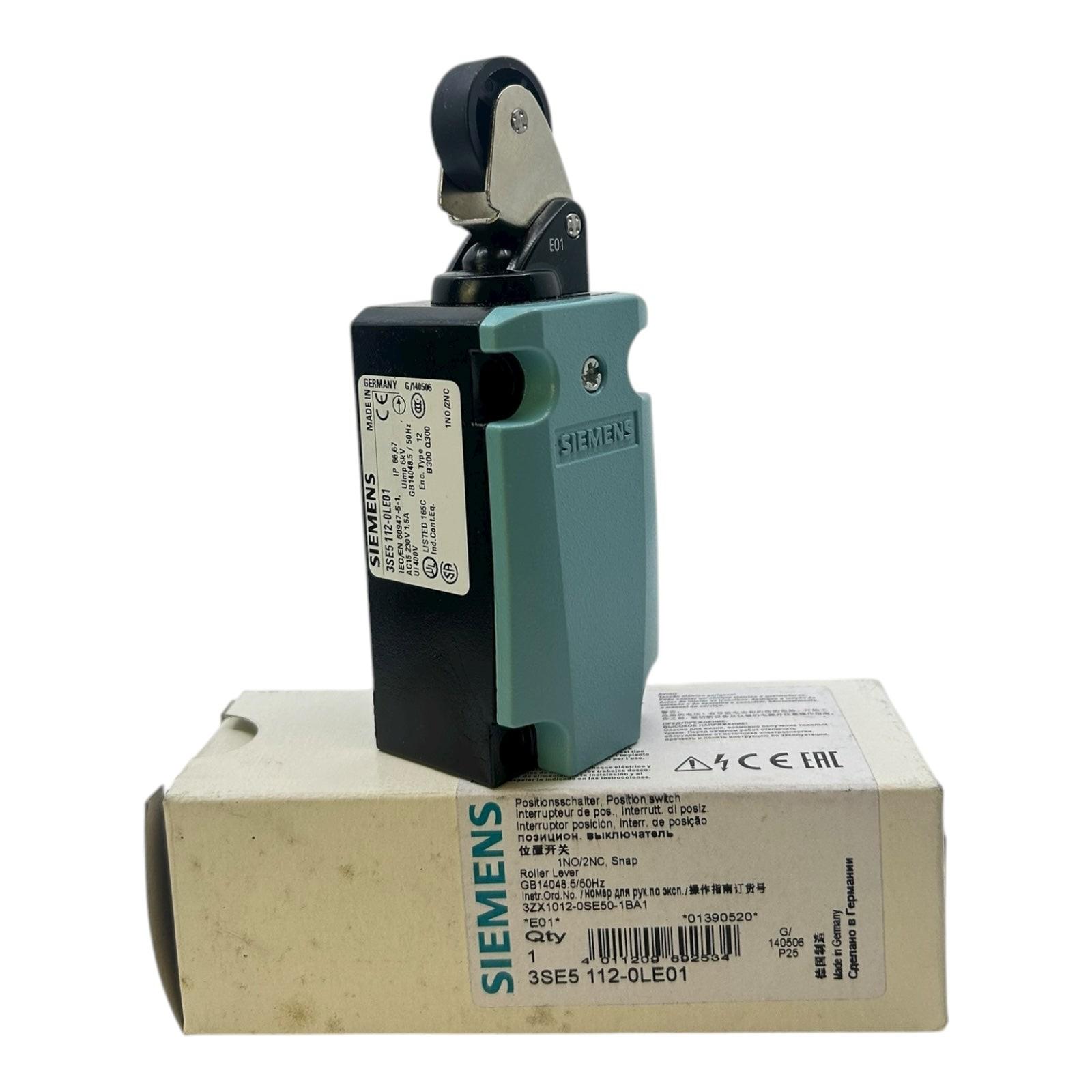 LIMIT SW, PLASTIC ROLL LEVER, 1NO+2NC, M20