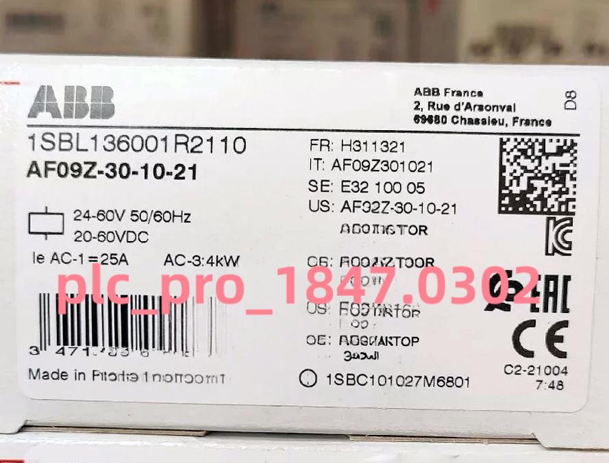 AF09Z 3P CONTR, 1NO, 24-60VAC, 20-