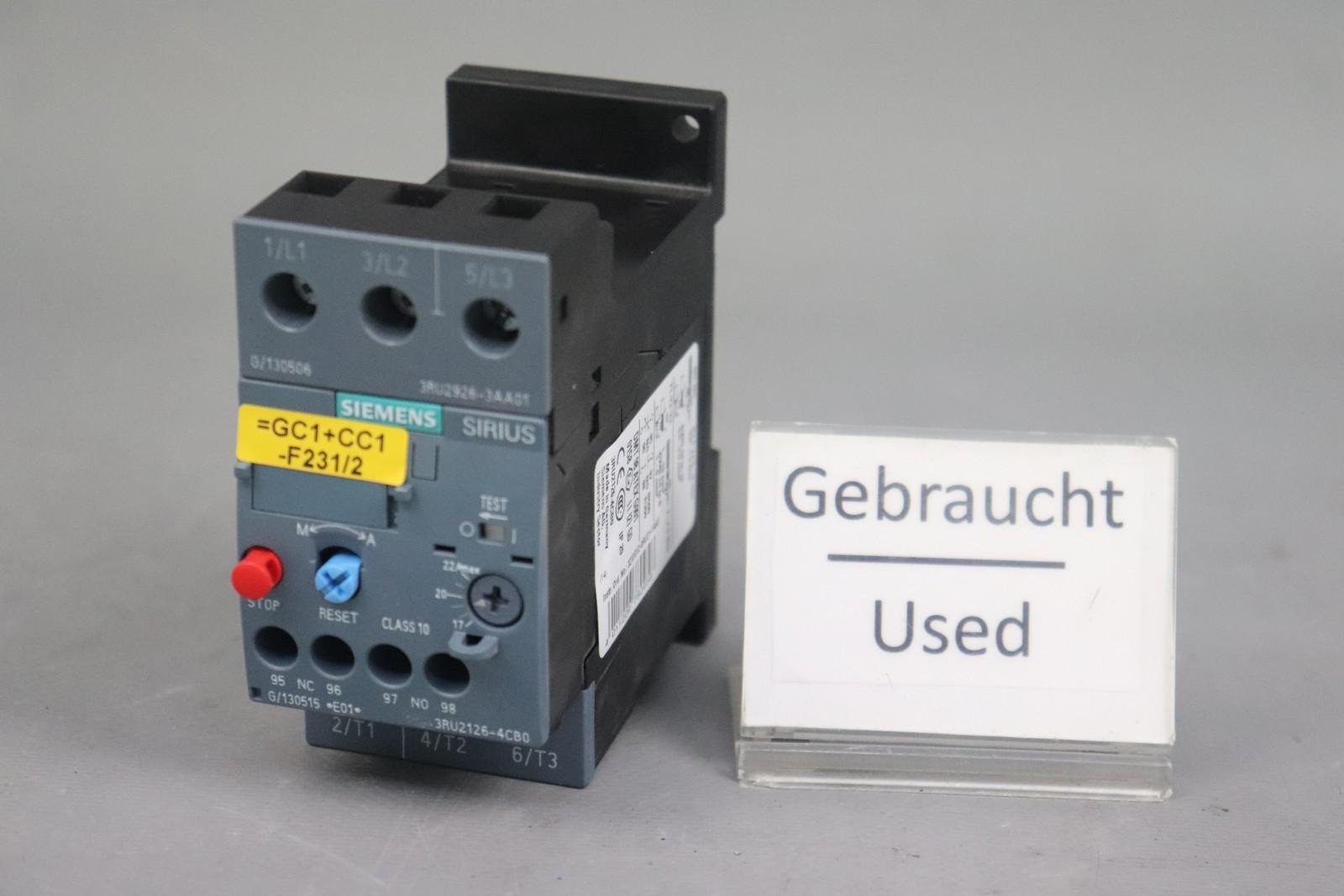 OVERLOAD RELAY CL10 S0 17-22A SCREW