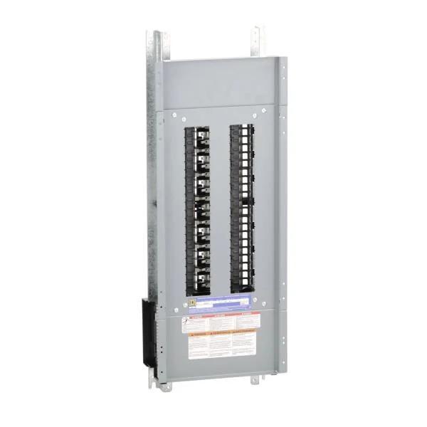 Panelboard interior, NQ, main lugs, 225A, Al bus, 42 pole spaces, 3 phase, 4 wire, 240VAC, 48VDC