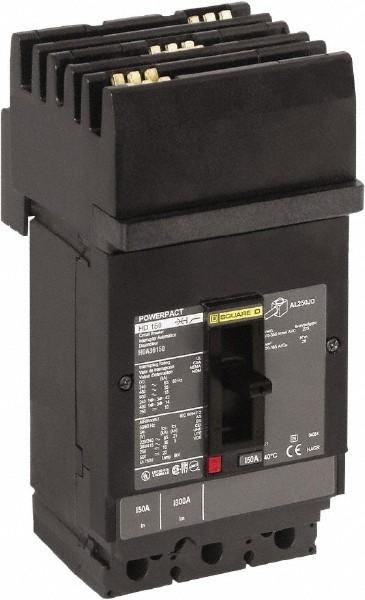Circuit breaker, PowerPacT H, 20A, 3 pole, 600VAC, 18kA, I-Line, thermal magnetic, 80%, ABC