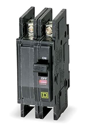 Mini circuit breaker, QOU, 40A, 2 pole, 120/240VAC, 10kA