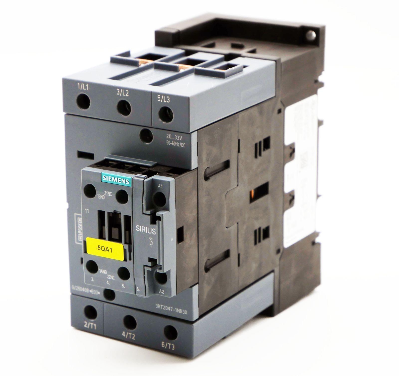 CONTACTOR.AC3:55KW.1NO+1NC.20-33VAC/DC