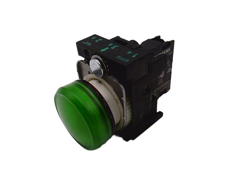 INDICATOR LIGHT, LED GREEN, 110V AC
