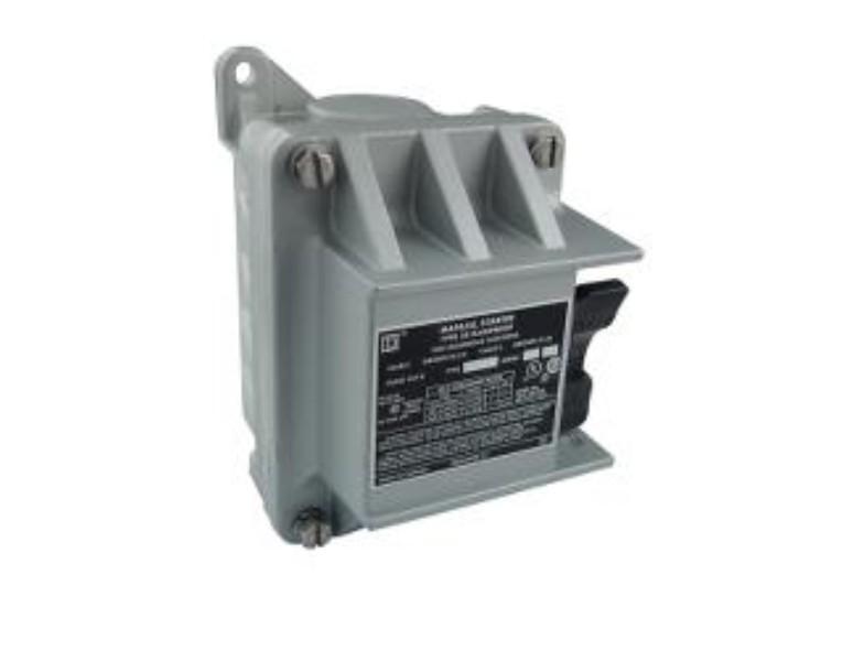 Switch, manual, 30A, 3 pole, 10 HP at 575 VAC, three phase, toggle operated, no indicator, NEMA 7/9, two conduit opening