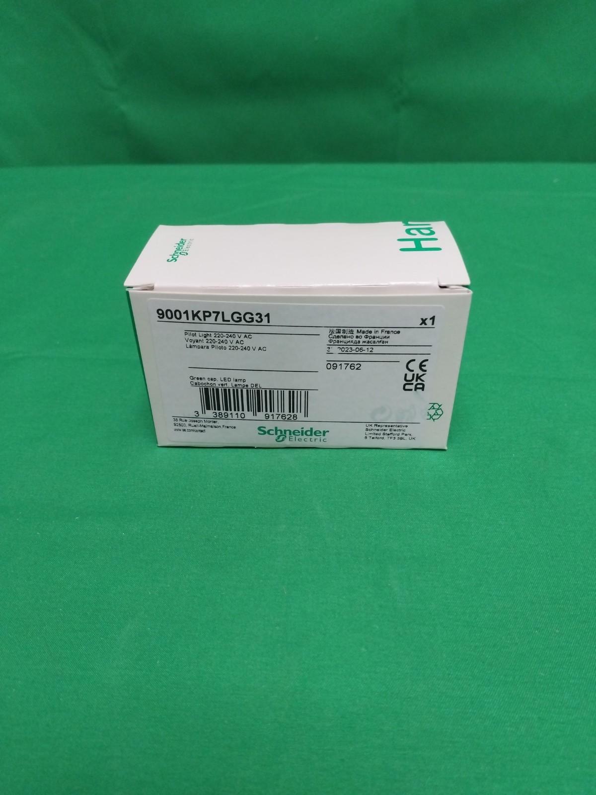 Pilot light, Harmony 9001K, metal, polycarbonate, fresnel, green, 30mm, LED green, 220-240V