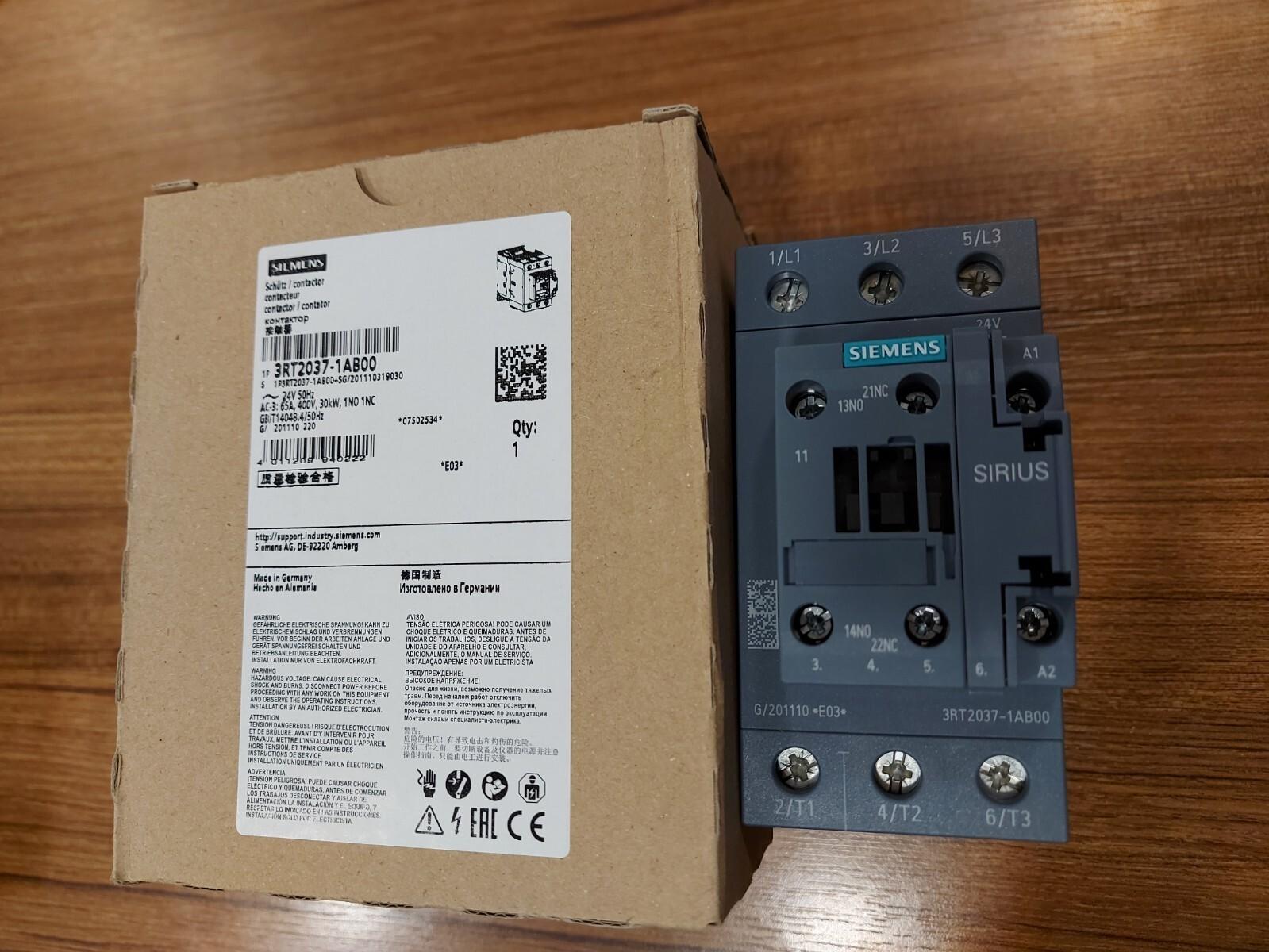 CONTACTOR S2 65A 24VAC SCREW 1NO/1NC