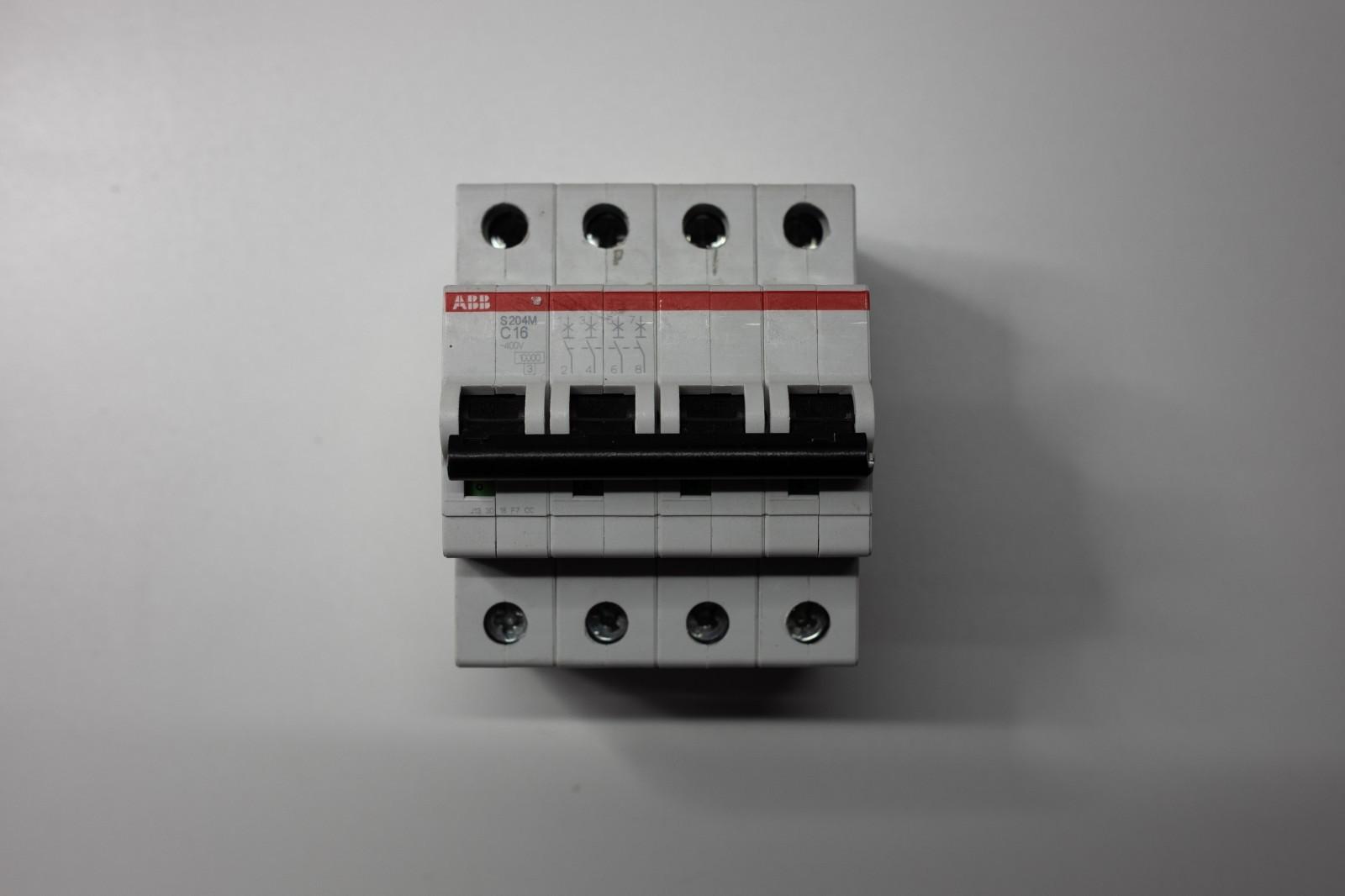 S204M-C16 Miniature Circuit Breaker - 4P - C - 16 A