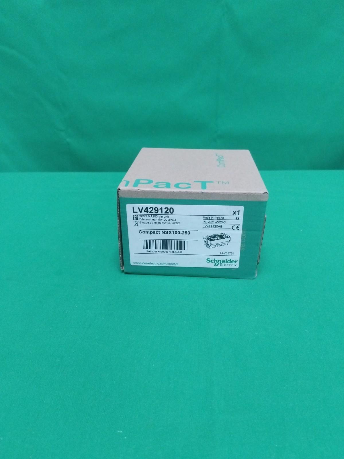 trip unit MA100 for ComPact NSX 100/160/250 circuit breakers, magnetic, rating 100 A, 3 poles 3d