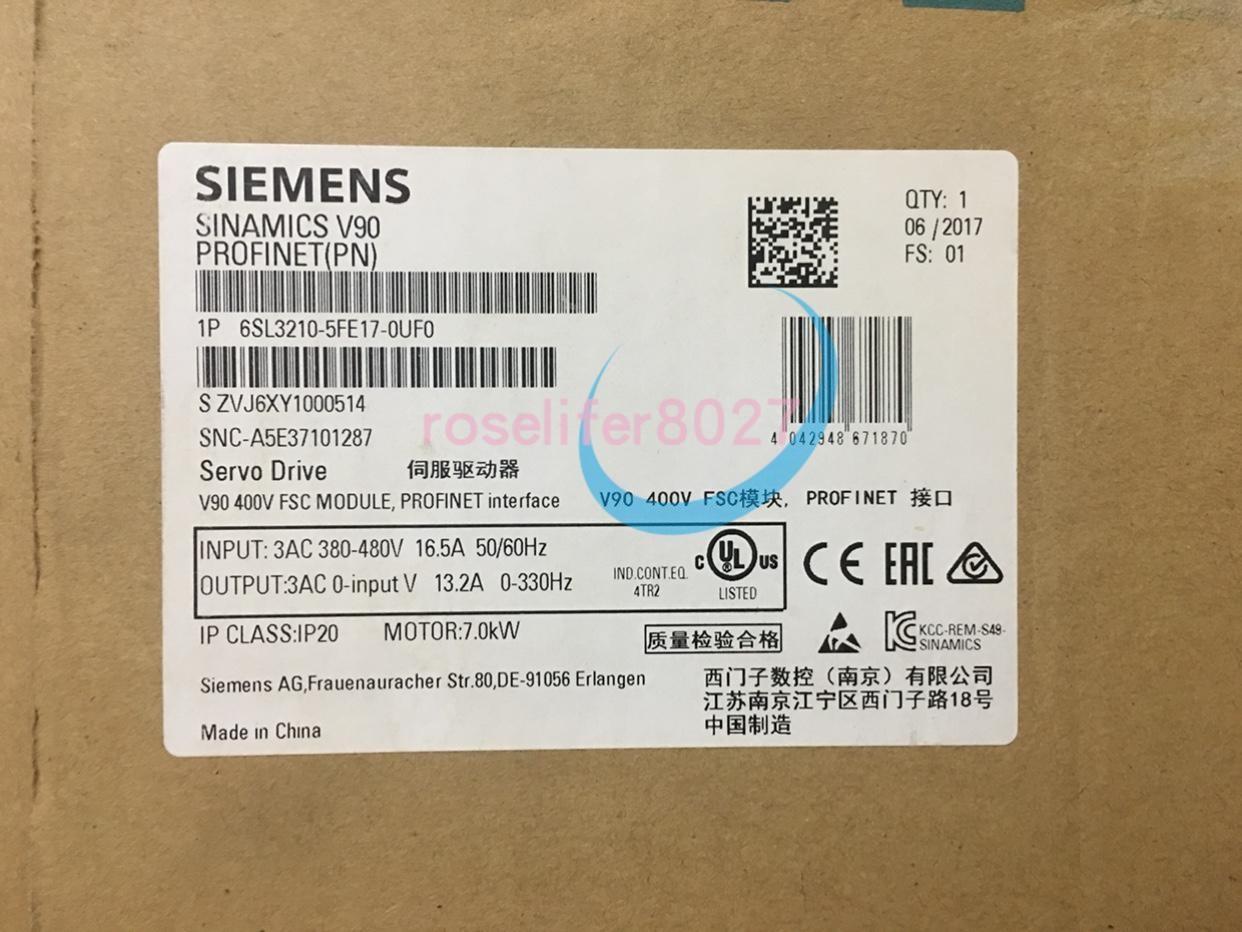 SINAMICS V90. PROFINET. 3 AC 400V 7.0kW