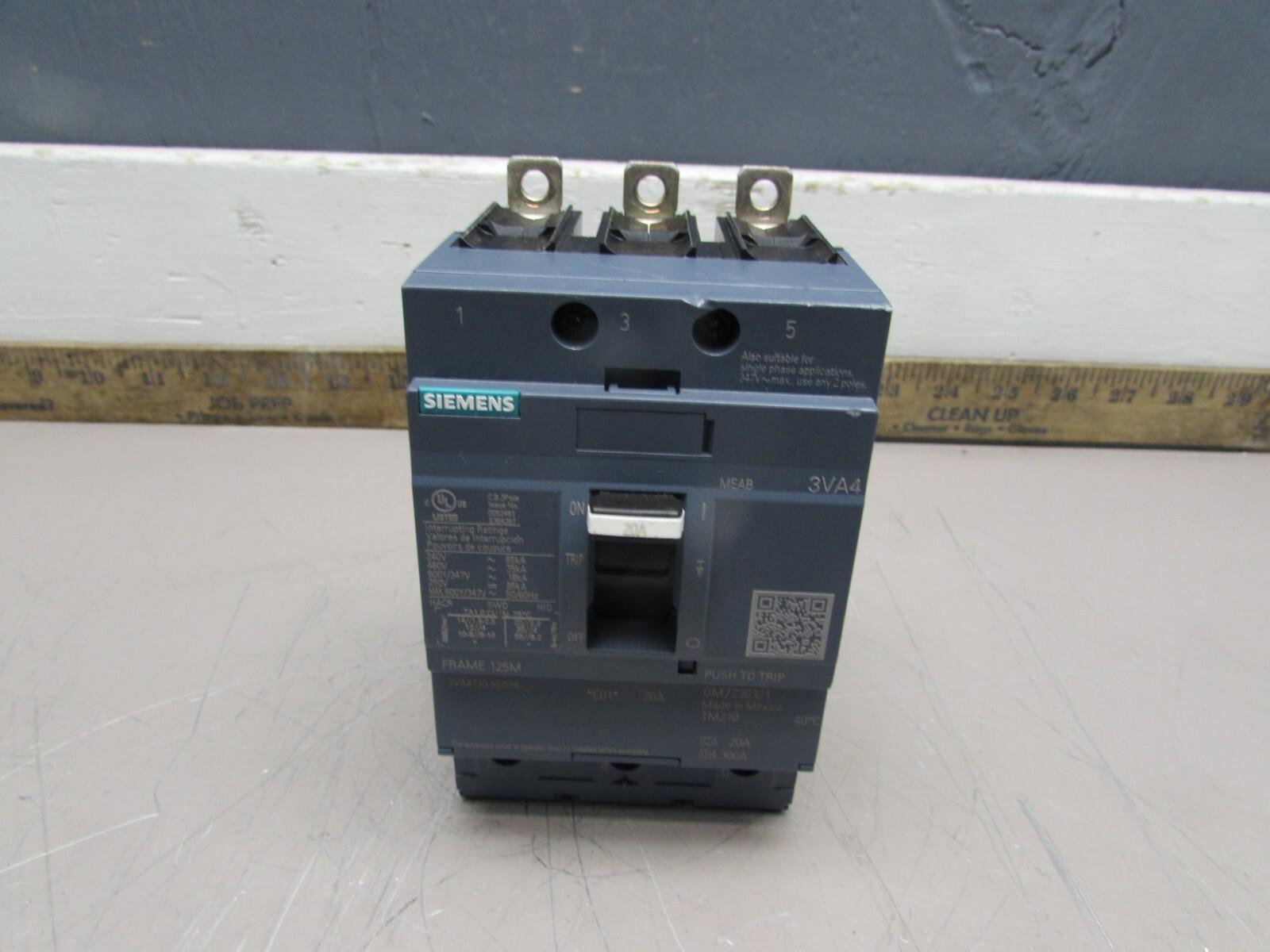 BRKR 3VA41 3P 20A 35KA FTFM LD LUG