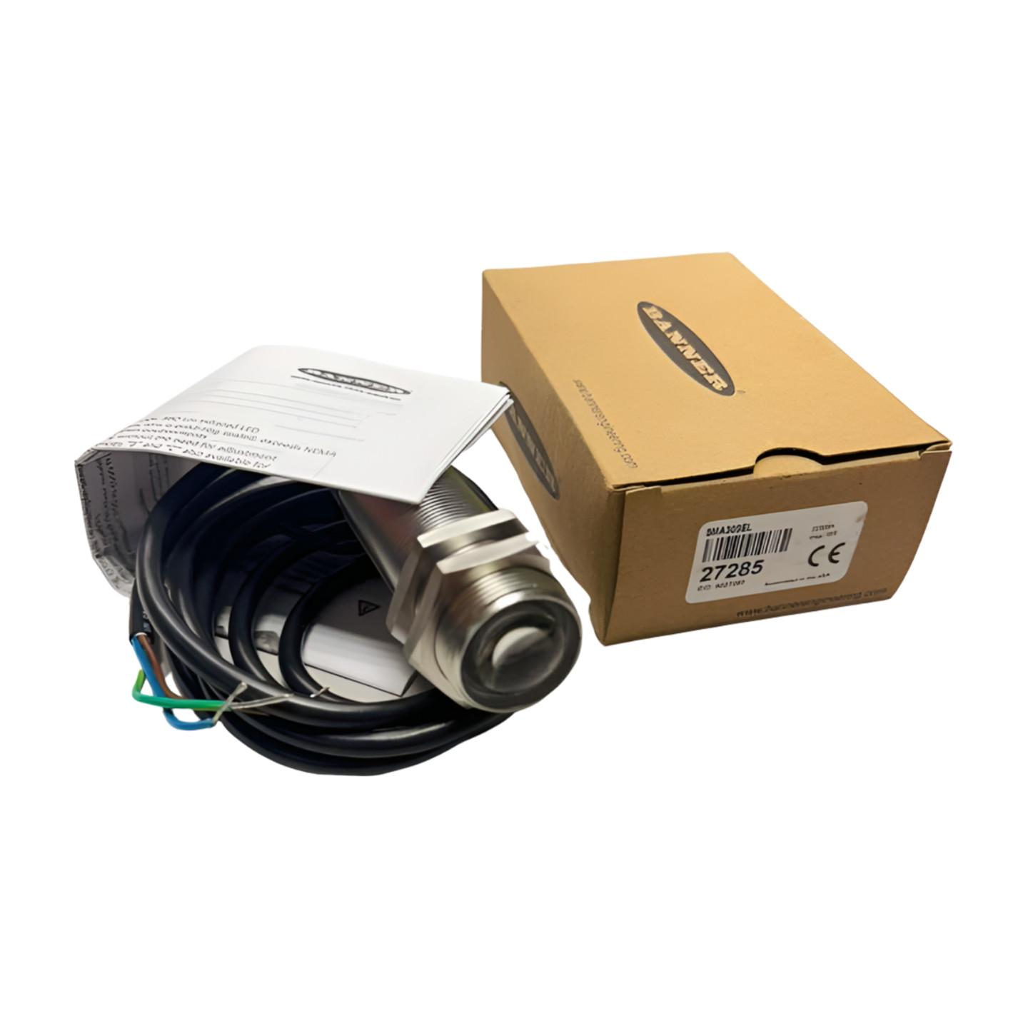 SM30 Series: Emitter - Frequency A Stainless Stl, Range: 150 m, Input: 10-30 V dc / 12 to 240 V ac, Output: Not Applicable - No Outputs, 2 m (6.5 ft) Cable