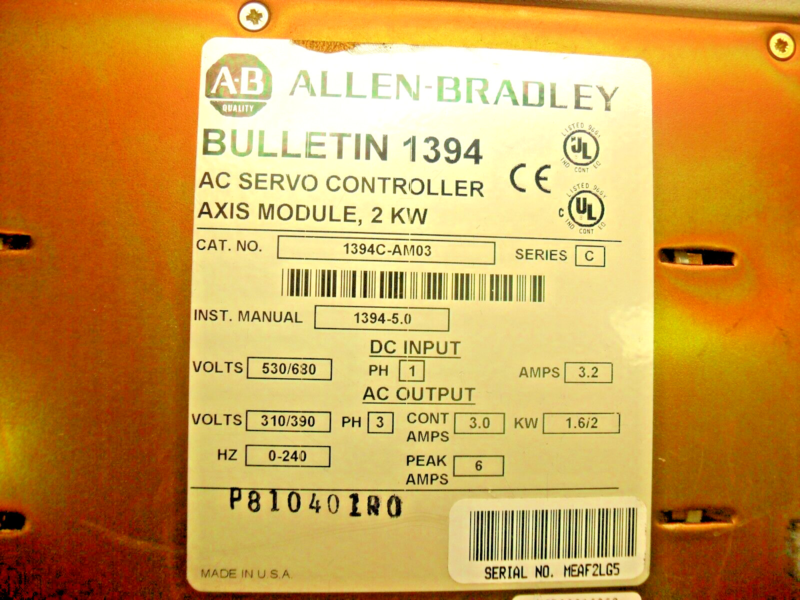 ALLEN BRADLEY - Image 1